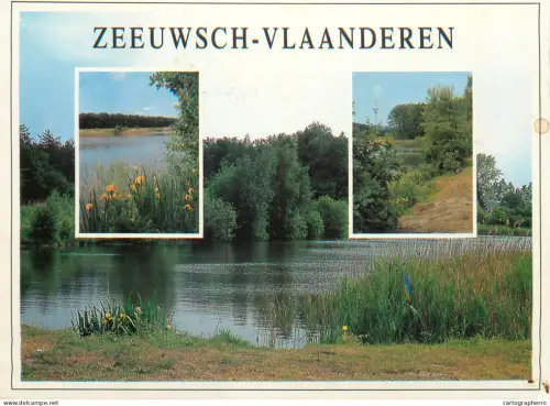 A5742 Netherlands Zeeuwsch Vlaanderen river scenery multi view