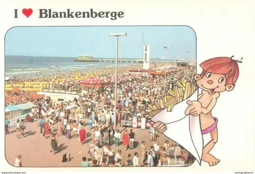 A5741 Belgium Blankenberge Strand panorama souvenir