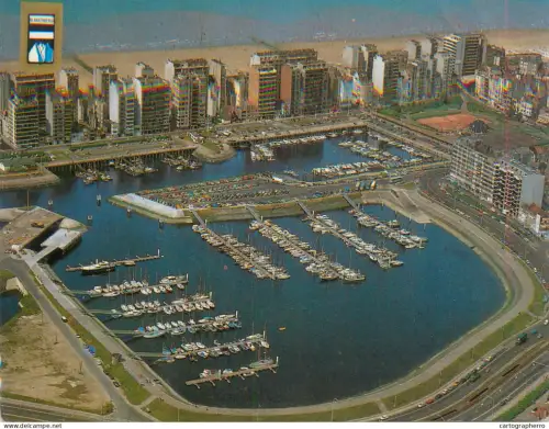 A5741 Belgium Blankenberge harbour aerial view