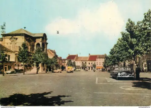 A5741 Belgium Vilvoorde Grote Markt en Stadhuis