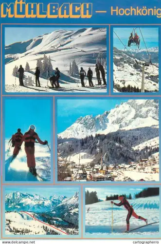 A5741 Austria Salzburger Land Muhlbach Hochkonig ski types and scenes multi view