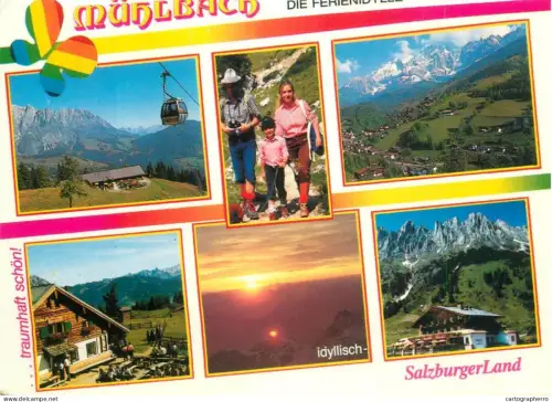 A5741 Austria Salzburger Land Muhlbach several views
