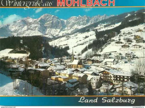 A5741 Austria Wintergrusse aus Muhlbach panorama