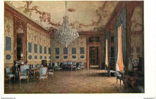 A6197 Austria Schönbrunn Palace Old Imperial Castle Chinese Blue Hall