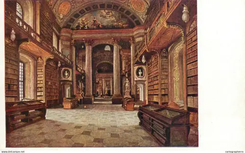 A6197 Austria Old Imperial Castle hall of state national library