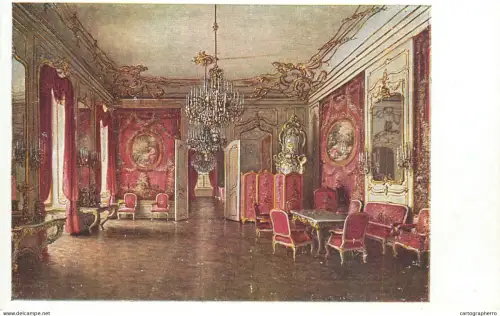 A6197 Austria Old Imperial Castle pink saloon