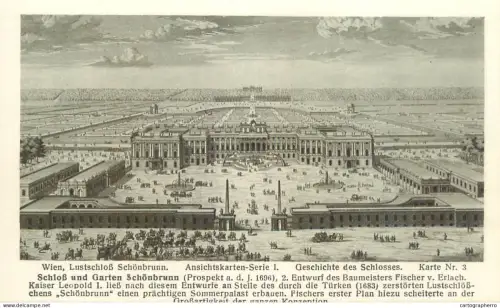 A6197 Austria Wien Schönbrunn Palace Prospekt