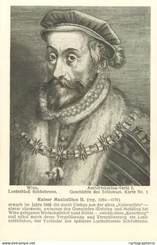 A6197 Austria Wien Lustschloss Schonbrunn - Kaiser Maximilian II