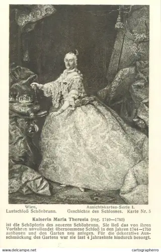 A6197 Austria Wien Lustschloss Schonbrunn - Kaiserin Maria Theresia