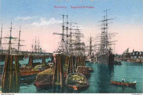 A6195 AK Allemagne Hamburg Segelschiff Hafen