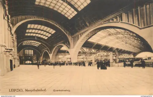 A6195 AK Allemagne Leipzig Hauptbahnhof railway station