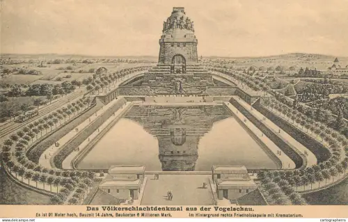 A6195 AK Allemagne Leipzig Volkerschlachtdenkmal