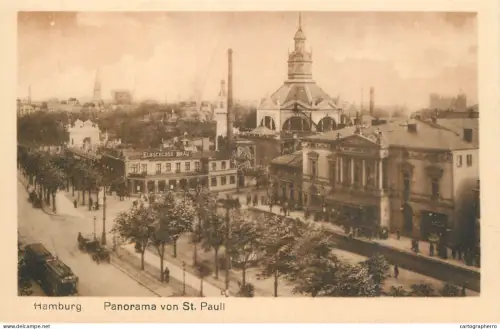A6196 Germany Hamburg Panorama von St. Pauli