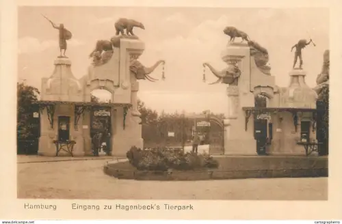 A6196 Germany Hamburg eingang zu Hagenbeck`s Tierpark