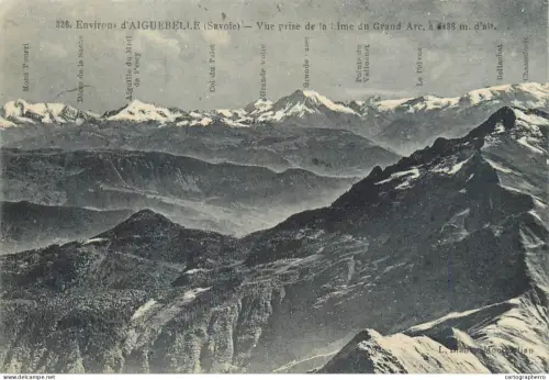 A5831 France Environs d'Aiguebelle paysage de montagne