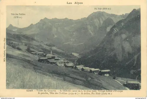 A5831 France Vallee du Queyras Saint Veran Hautes Alpes vue generale