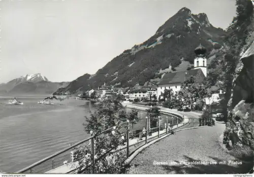 A5819 Switzerland Gersau am Vierwaldstattersee mit Pilatus