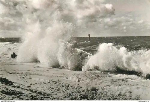 A5817 Germany Insel Sylt stormy sea