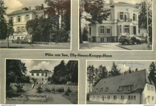 A5817 Germany Plon am See Mutterkur und Saulingsheim Elly Heuss Knapp vintage postcard multi view
