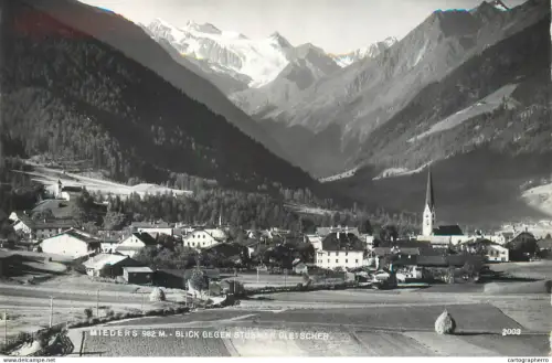 A5816 Austria Mieders mit Stubaier Gletscher general view