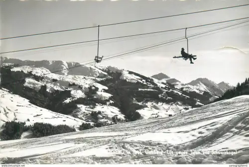 A5816 Austria Seilbahn winter mountain scenery place to identify