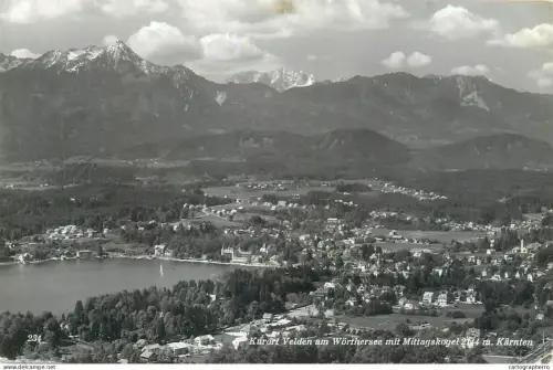 A5816 Austria Karnten Kurort Velden am Worthersee mit Mittaskogel