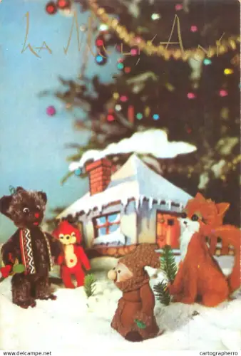 A5793 Winter Holidays greetings puppets dolls toys