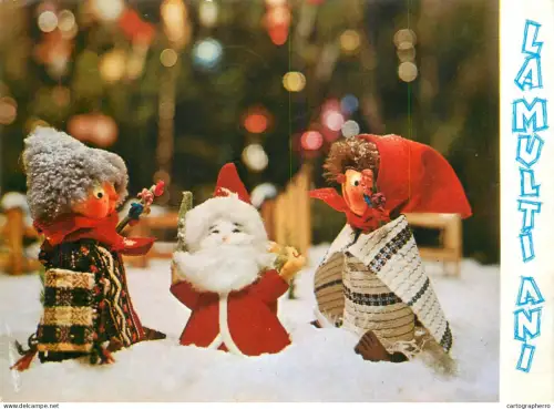 A5793 Winter Holidays greetings toys dolls puppets