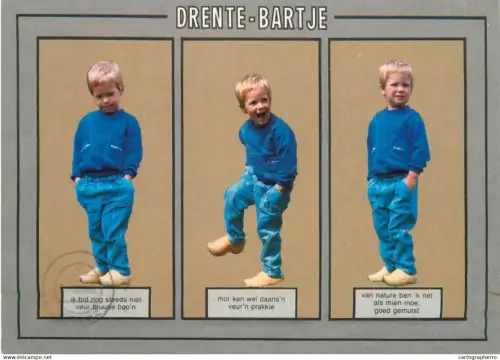 A5785 Netherlands Drente Bartje children types and scenes multi view
