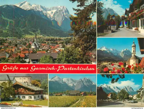 A5784 Germany Grusse aus Garmisch-Partenkirchen different views
