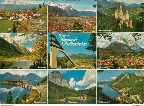 A5784 Germany Gruss aus Garmisch-Partenkirchen different views