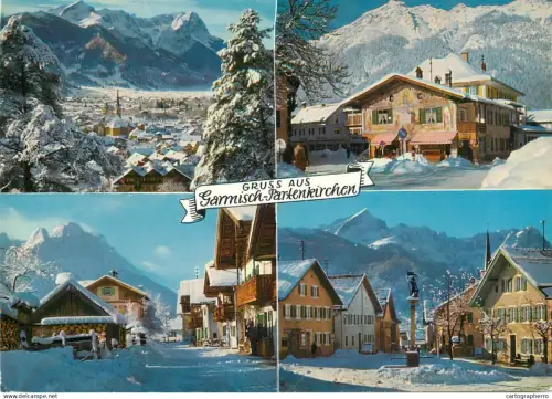A5784 Germany Gruss aus Garmisch-Partenkirchen several winter views