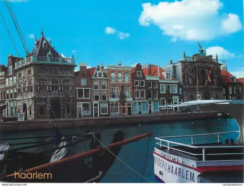 A5783 Netherlands Haarlem Spaarne river and Teylers Museum