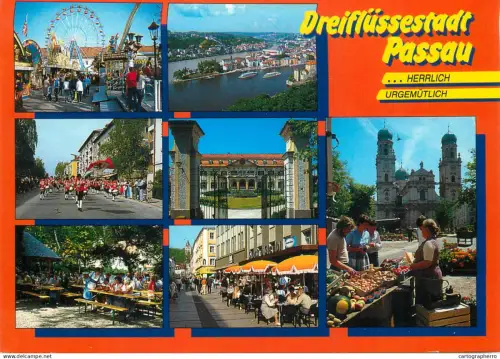 A5782 Germany Passau Dreiflussestadt souvenir multi view