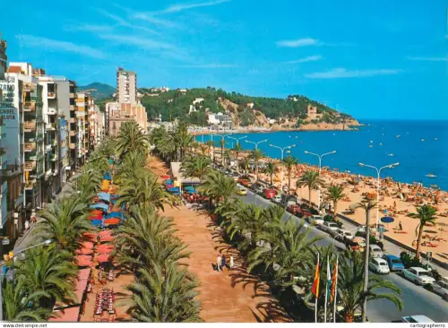 A5782 Spain Costa Brava Lloret de Mar Paseo Mosen Jacinto Verdaguer