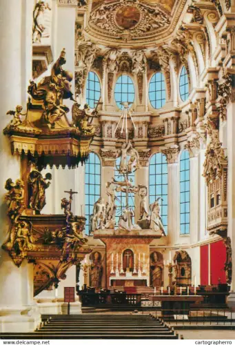A5781 Germany Passau St Stephansdom Kanzel und Hochaltar