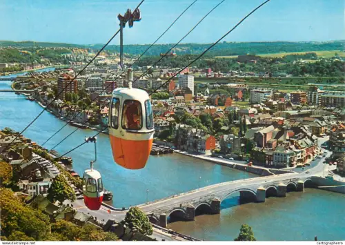 A5779 Belgium Namur Le telepherique et Pont de Jambes vue aerienne