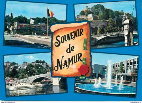 A5779 Belgium souvenir de Namur several views