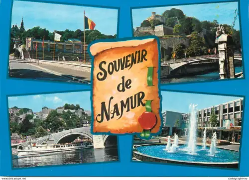 A5779 Belgium souvenir de Namur multi view