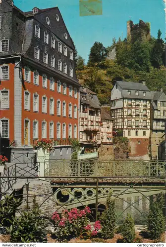 A5778 Germany Monschau Eifel (Montjoie) Rotes Haus und Burgruine Hotel