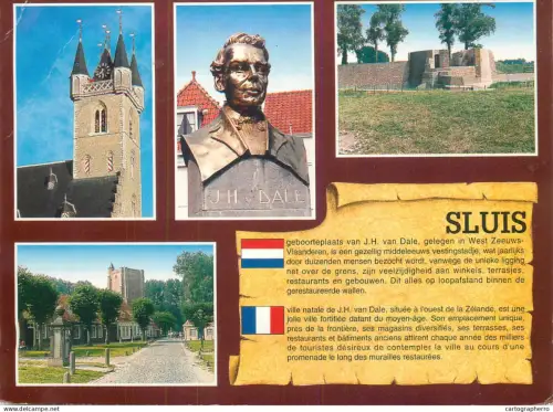 A5778 Netherlands Sluis multi view souvenir