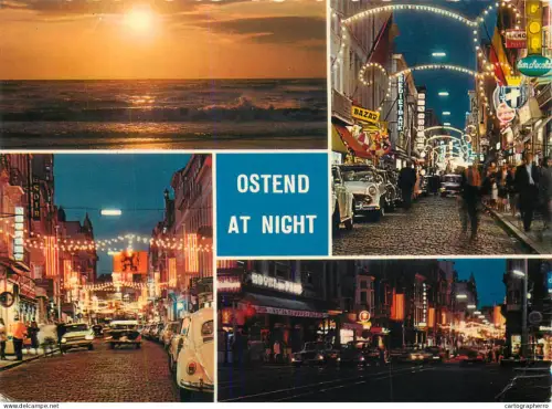 A5778 Belgium Oostende by night multi view