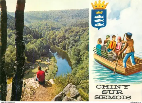 A5777 Belgium Chiny sur Semois river panorama