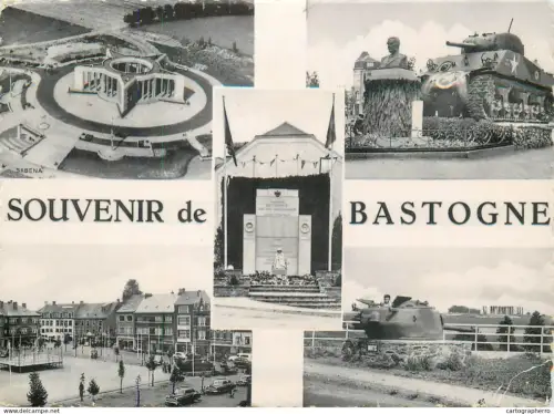 A5777 Belgium souvenir de Bastogne different views