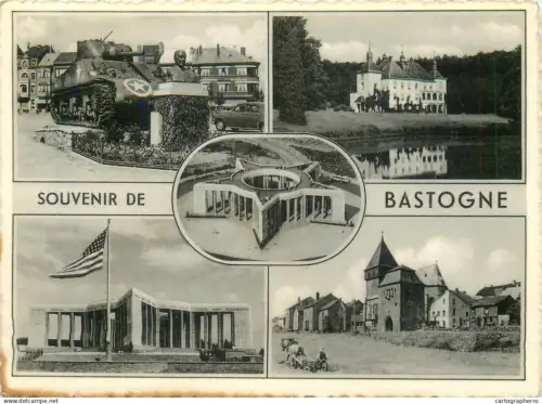 A5777 Belgium souvenir de Bastogne several views