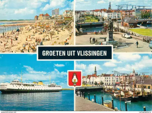 A5777 Netherlands Groeten uit Vlissingen multi view