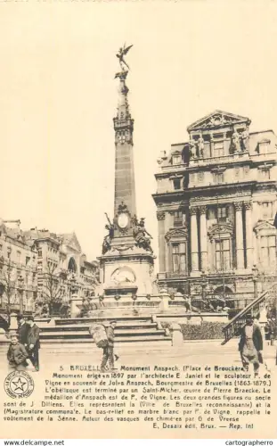 A5010 Belgium Bruxelles Anspach monument