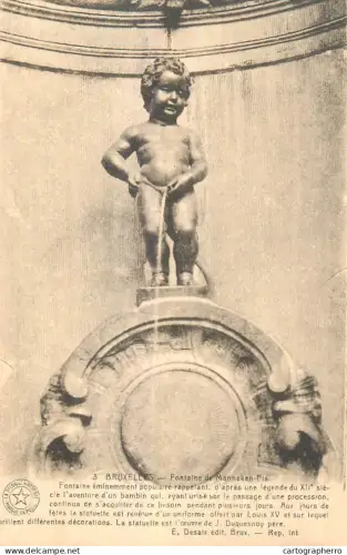A5010 Belgium Bruxelles Manneken Pis fountain