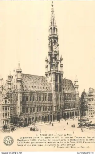 A5010 Belgium Bruxelles Brussels City Hall