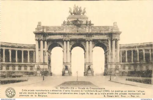 A5010 Belgium Bruxelles Cinquantenaire arcade